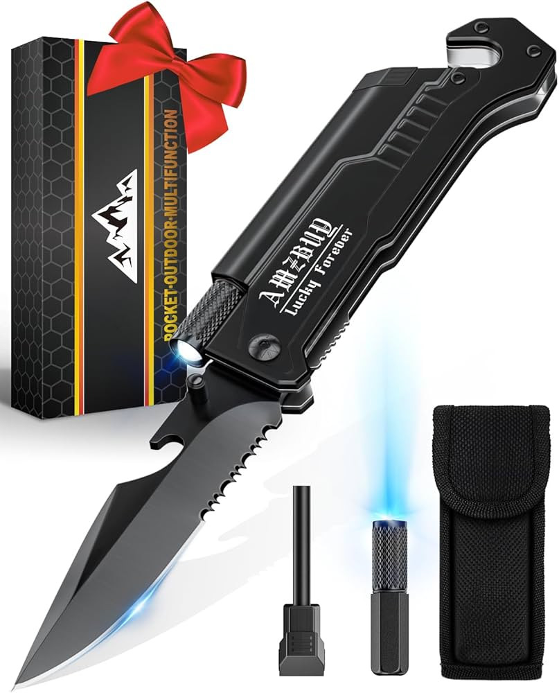 Stocking Stuffers for Men Dad Gifts 7-In-1 Multi Tool Camping Fishing Multitool Gadgets Birthday ... | Amazon (US)