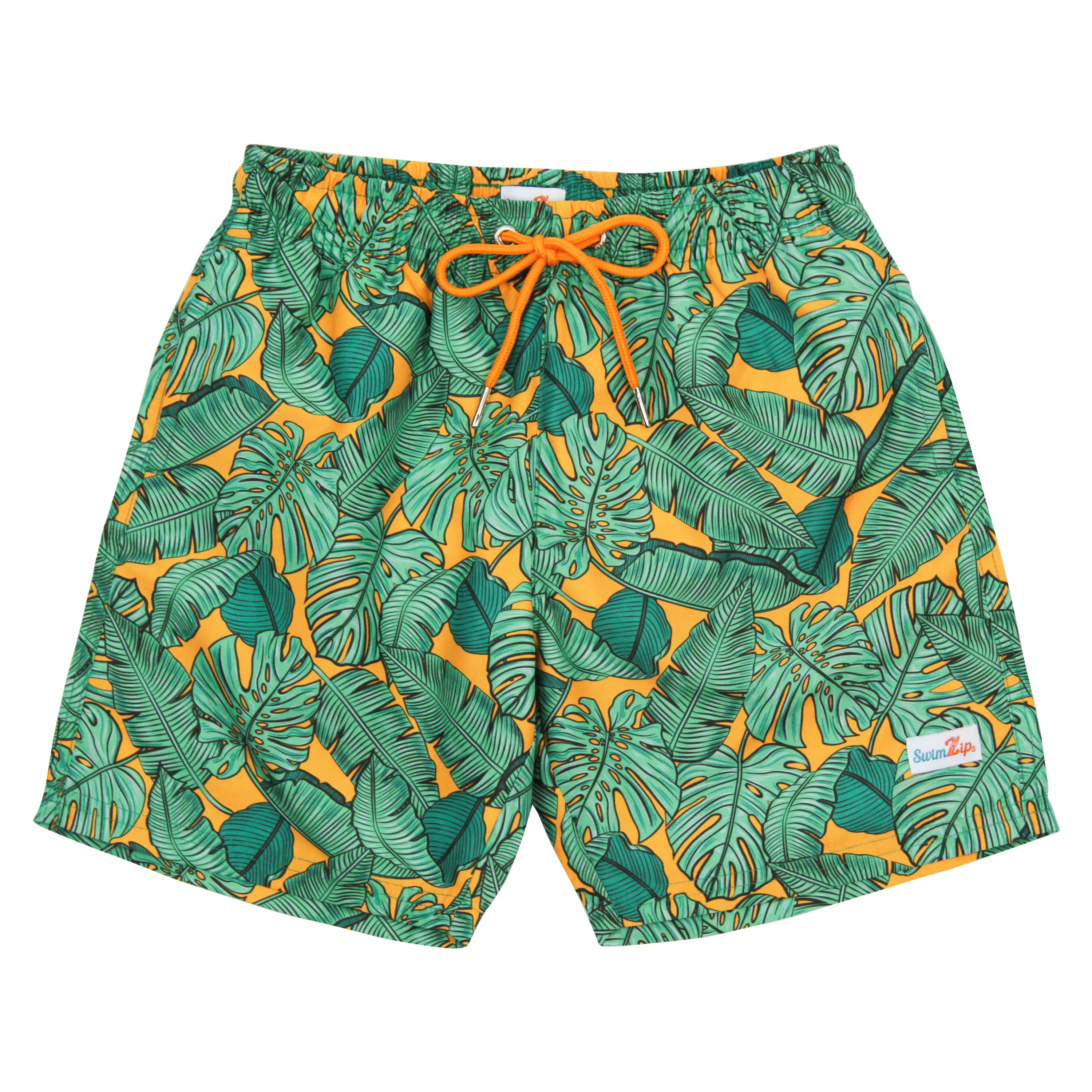 Boy's Swim Trunks (Sizes 6-14) | "The Tropics" | SwimZip