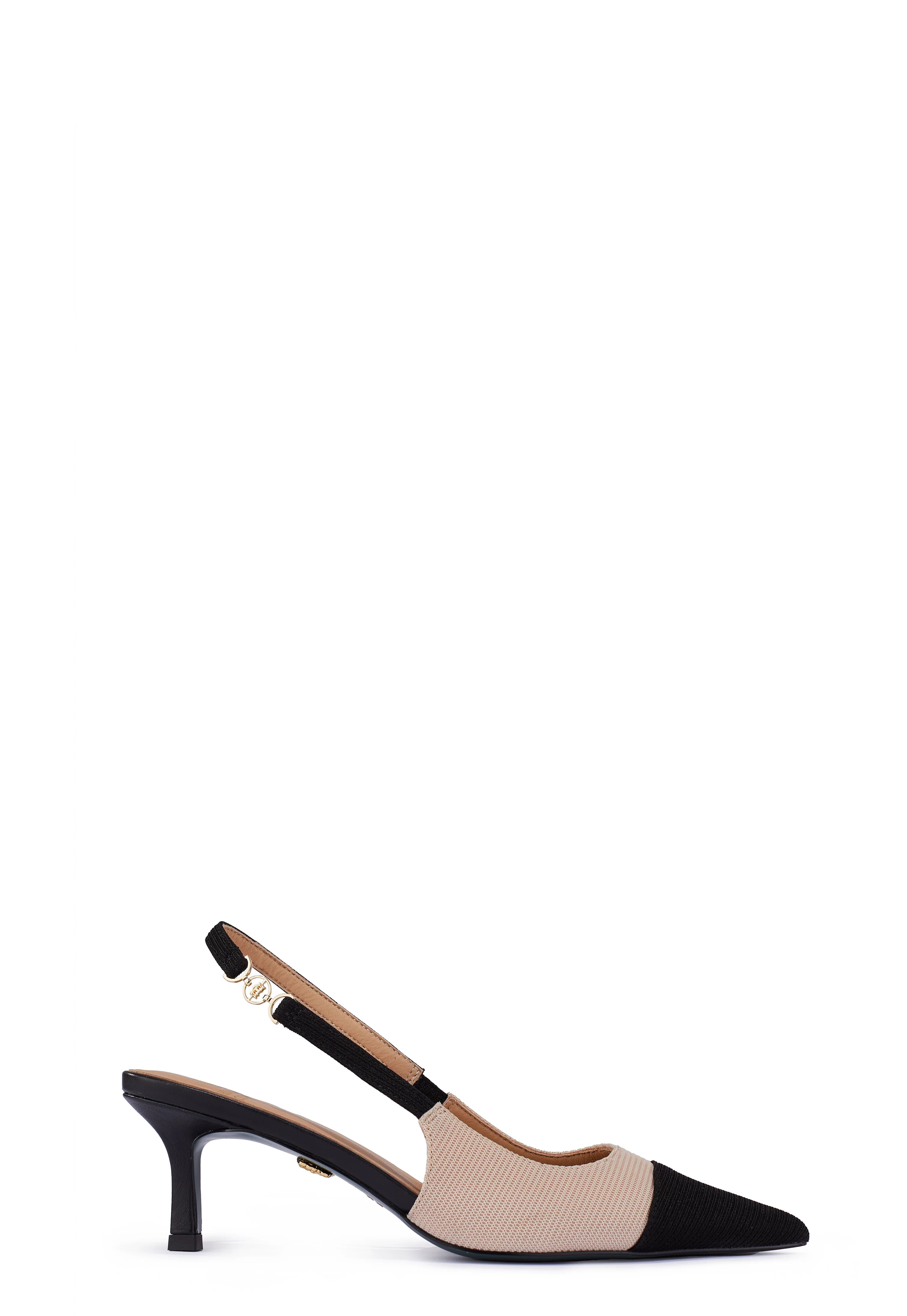 Regency Kitten Heel (Nude Black) | Holland Cooper