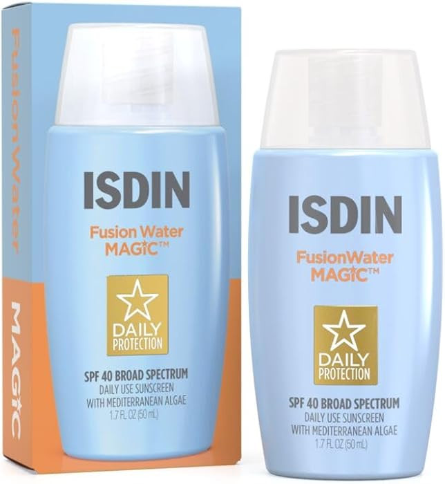 Fusion Water MAGIC, Ultralight Broad Spectrum SPF 40 Sunscreen with Hyaluronic Acid and Vitamin E... | Amazon (US)