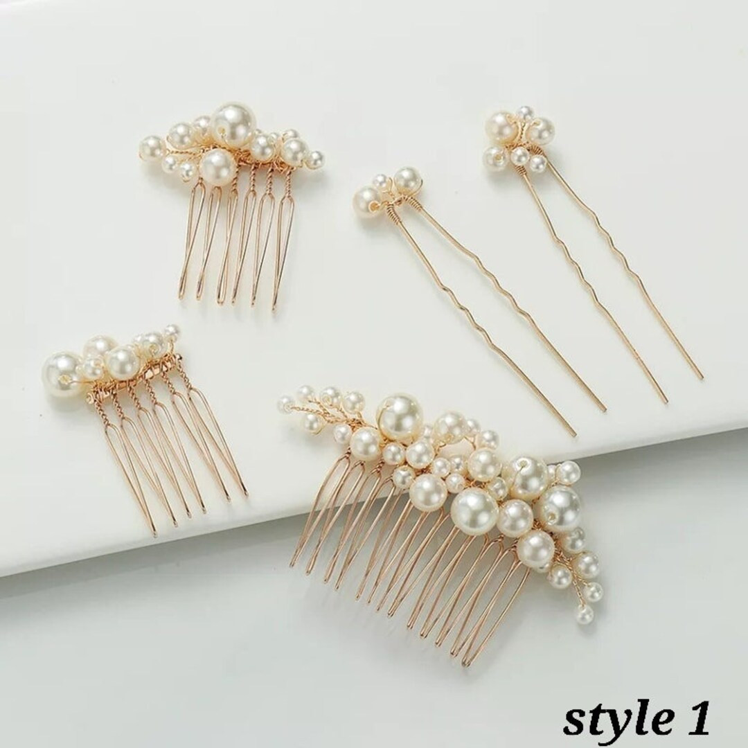 Pearl Hair Accessories Bridal Pearl Comb Wedding Hair - Etsy | Etsy (US)