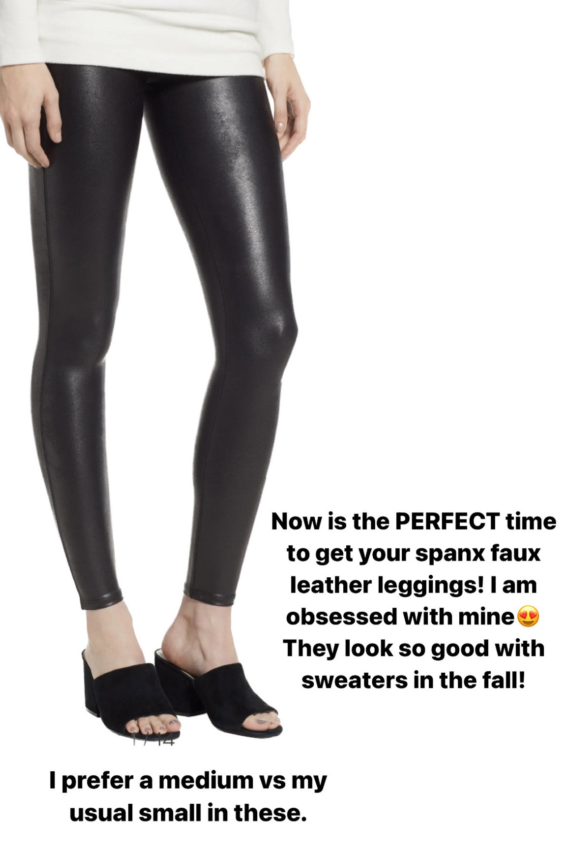 Get your spanx faux leather leggings while they are $33 off! I size up to a medium in these. Nordstrom anniversary sale, nordstrom sale, spanx sale, spanx faux leather leggings.

#LTKxNSale #LTKstyletip #LTKSeasonal