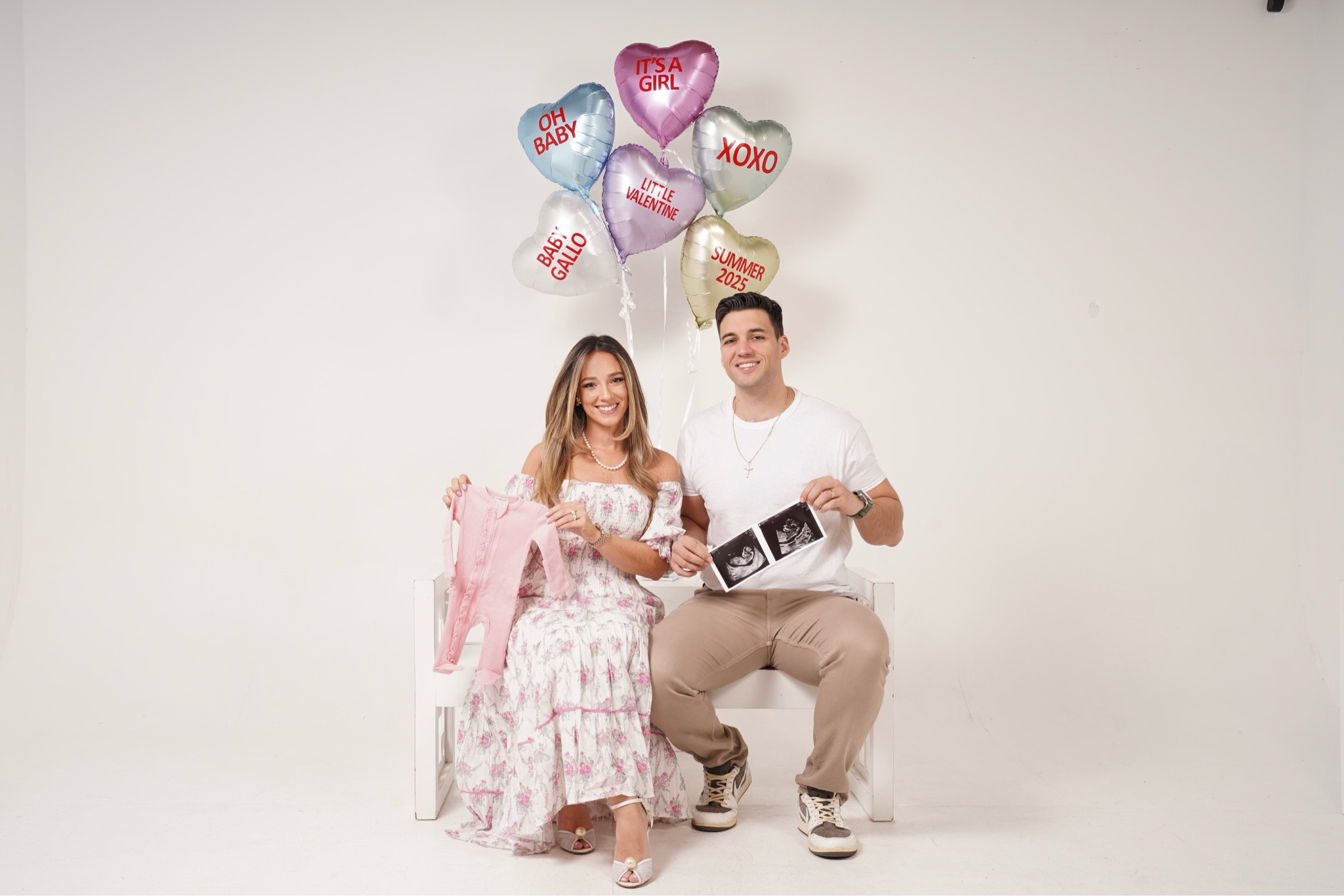 Love is in the air and we are so blessed to share… Baby GIRL Gallo arriving this summer!🏹🎀👶🏼💘 Our little Valentine, our dream come true💖🥹🌸

#LTKBaby #LTKFamily #LTKBump