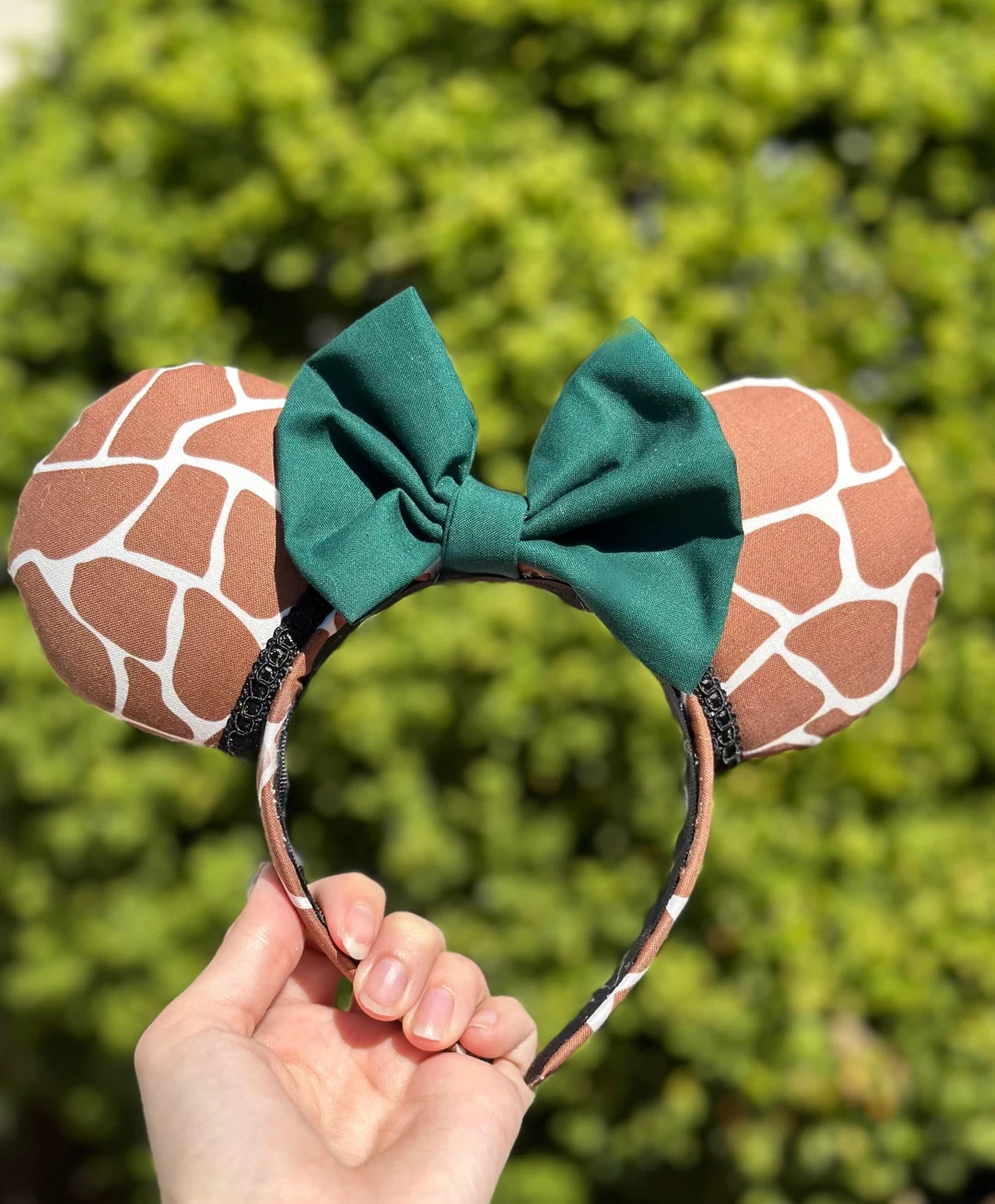 Dark Brown Giraffe Mouse Ears Giraffe Minnie Ears Animal - Etsy | Etsy (US)