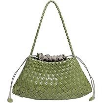 Amazon.com: Woven Hobo Bags for Women Suede Woven Tote Bag Trendy Bucket Purse Underarm Shoulder ... | Amazon (US)