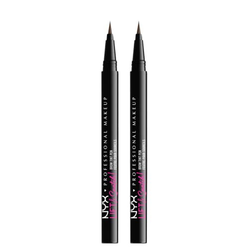 NYX PROFESSIONAL MAKEUP Lift & Snatch Eyebrow Tint Pen, Ash Brown (Pack Of 2) | Amazon (US)