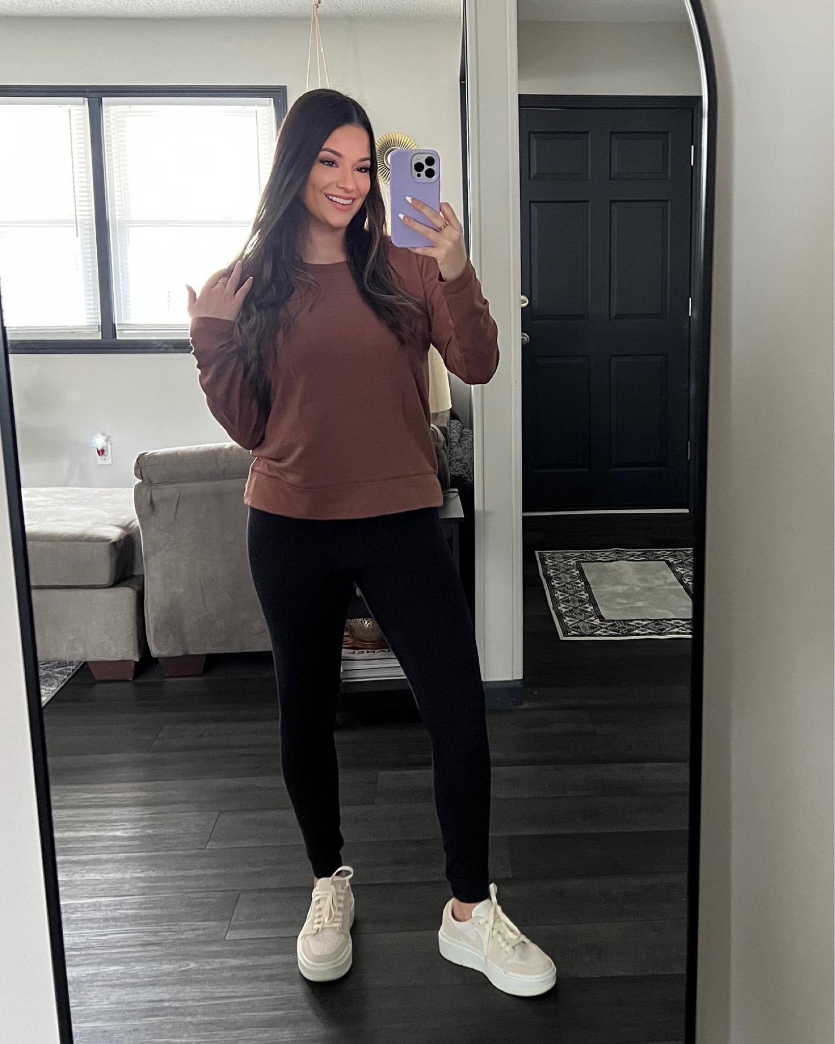 🤎🤎🤎 | pullover | sweatshirt | long sleeve | casual outfit | Nikes | ootd | comfy | casual | sale | 

#LTKFind #LTKsalealert #LTKfit