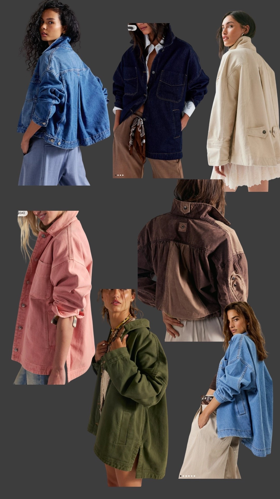 Free people jackets I’m loving 💙