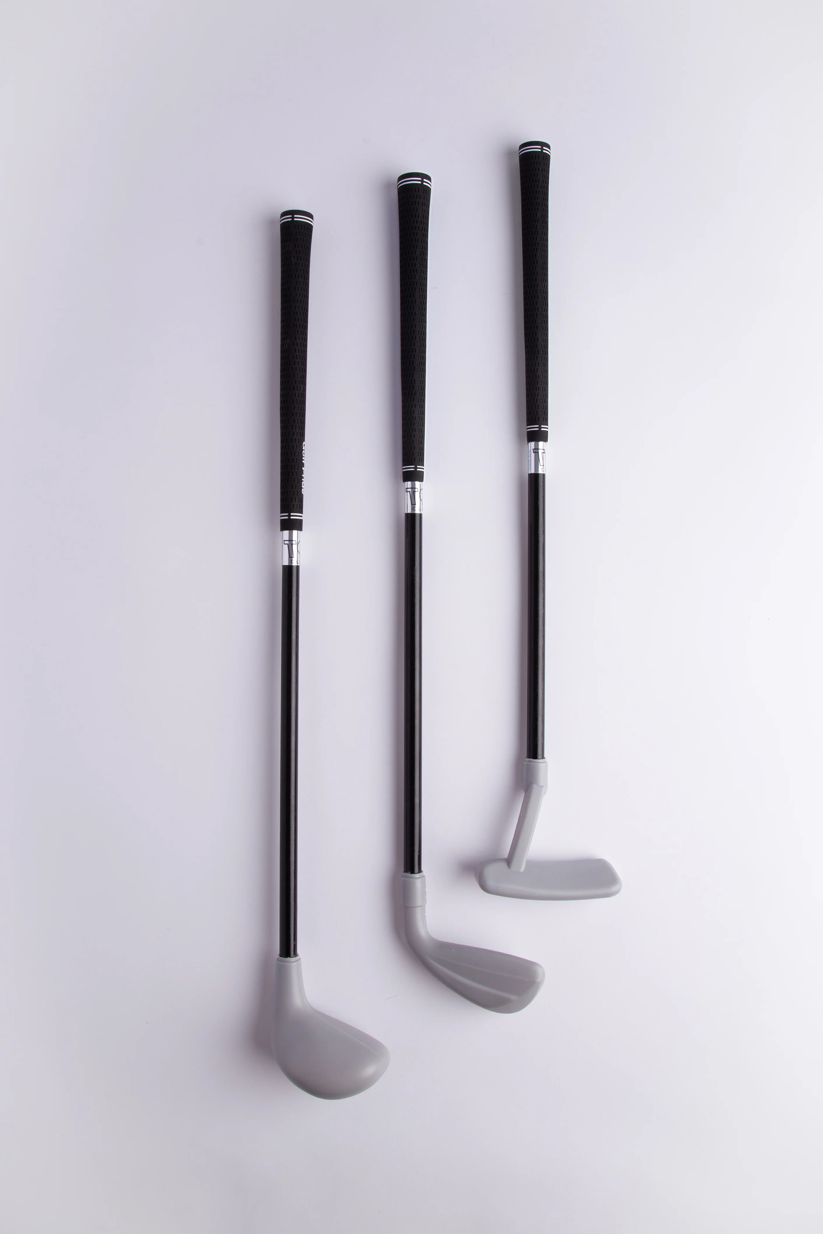 Toddler Golf Club Set - Golf Pride grips - Black and Black - Up to 46" - Right and Left | Tot Clubs