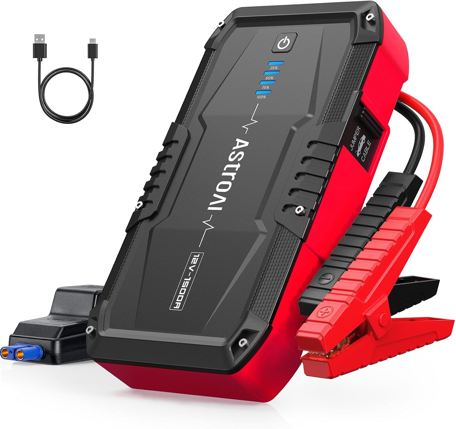AstroAI S8 Car Battery Jump Starter, 1500A Jump Starter Battery Pack for Up to 6.0L Gas & 3.0L Di... | Amazon (US)