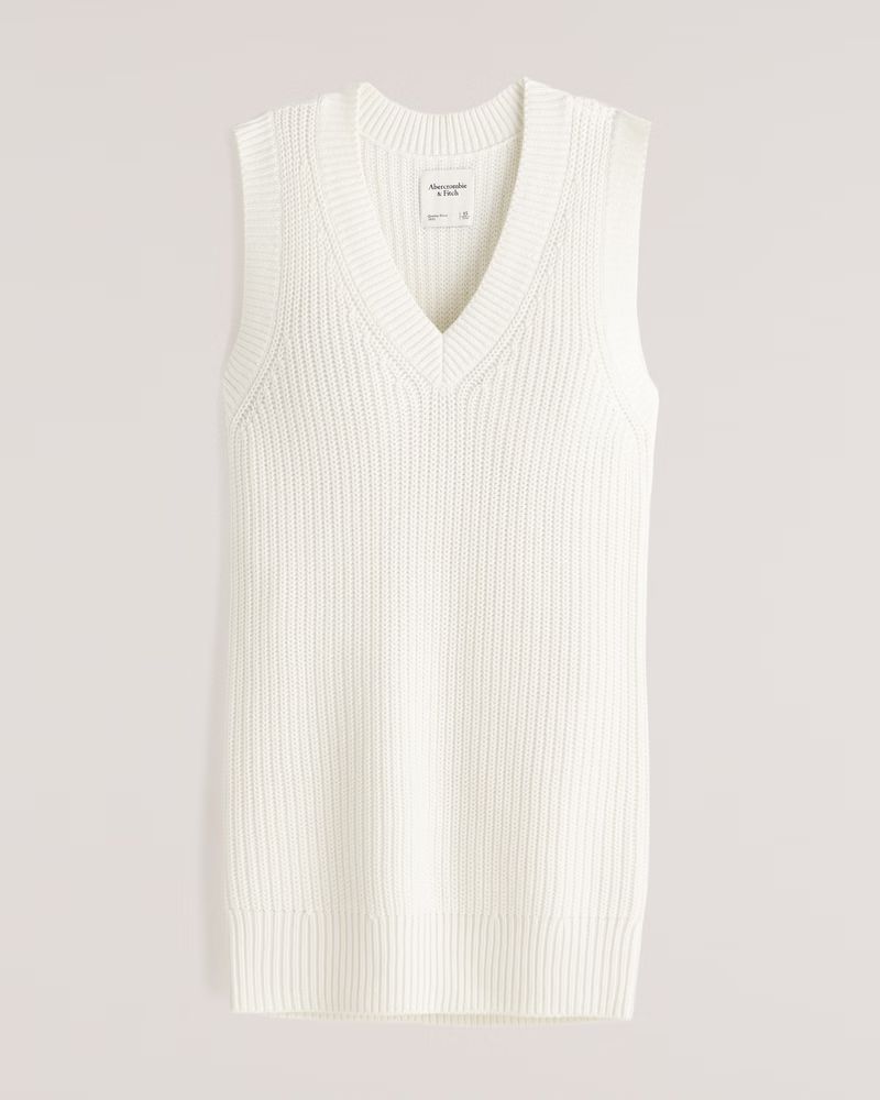 Women's Sweater Vest Mini Dress | Women's Fall Outfitting | Abercrombie.com | Abercrombie & Fitch (US)