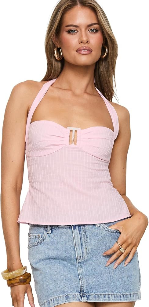 Princess Polly Isabetta Halter Top | Amazon (US)