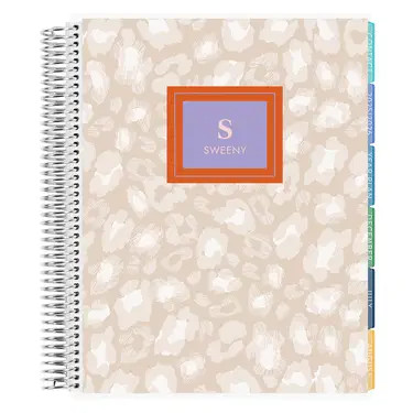 Leopard Monogram Teacher Lesson Planner | Erin Condren | Erin Condren