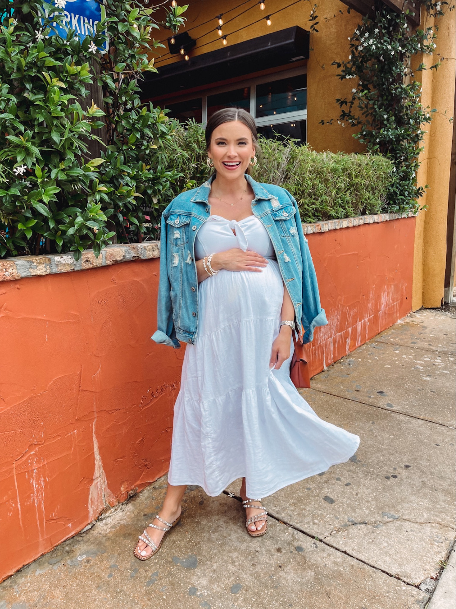 amazon / target / bump friendly / sandals / white dress / spring dress / summer / gold hoops / casual / 

#liketkit 

#LTKbump #LTKstyletip #LTKunder50