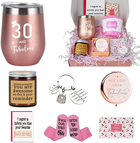 30th Birthday Gifts for Women, Funny 30th Birthday Decorations, 1992 Happy 30th Birthday Gifts Se... | Amazon (US)