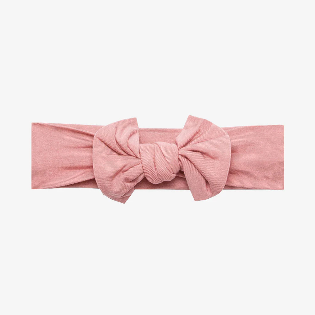 Baby Headwrap | Dusty Rose | Solid Baby Girl Headband | Posh Peanut