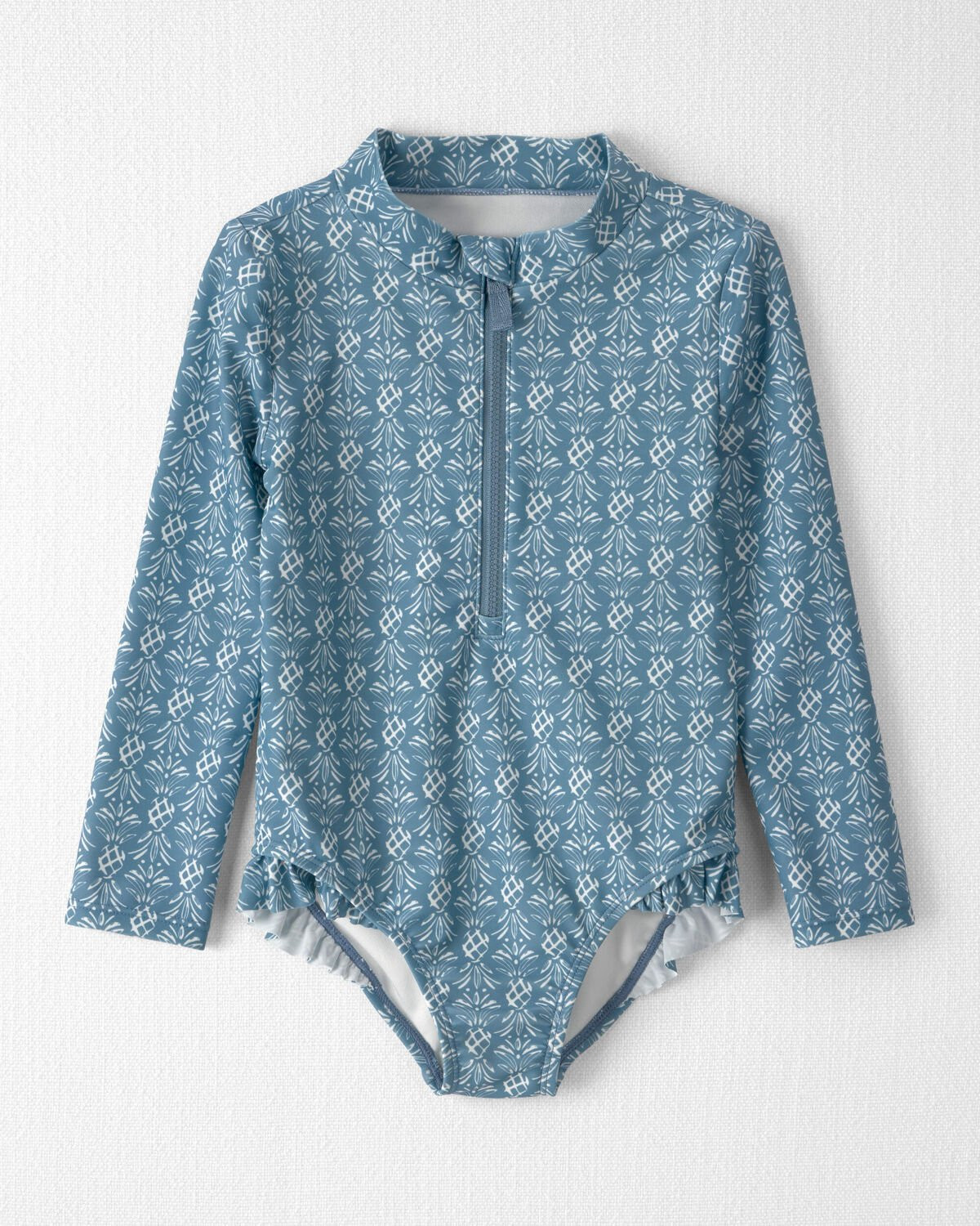 Toddler Girl Recycled Rashguard Swimsuit in Bloom Lagoon - Little Planet | Carter's | Carter's Inc