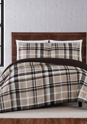 Truly Soft Paulette Plaid Duvet Set, Twin | Belk
