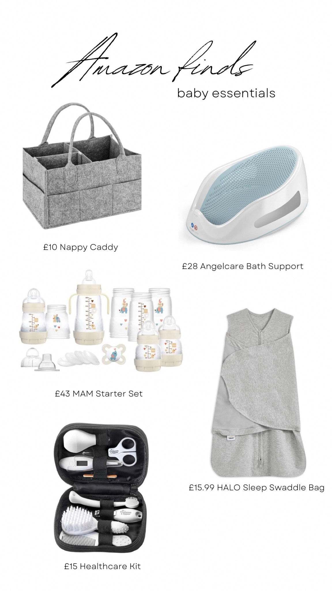 AMAZON BABY ESSENTIALS 👶🏼
everything I list are things I will 100% recommend and use for baby no.2. Second time mum experienced 🤍

#LTKbaby #LTKkids