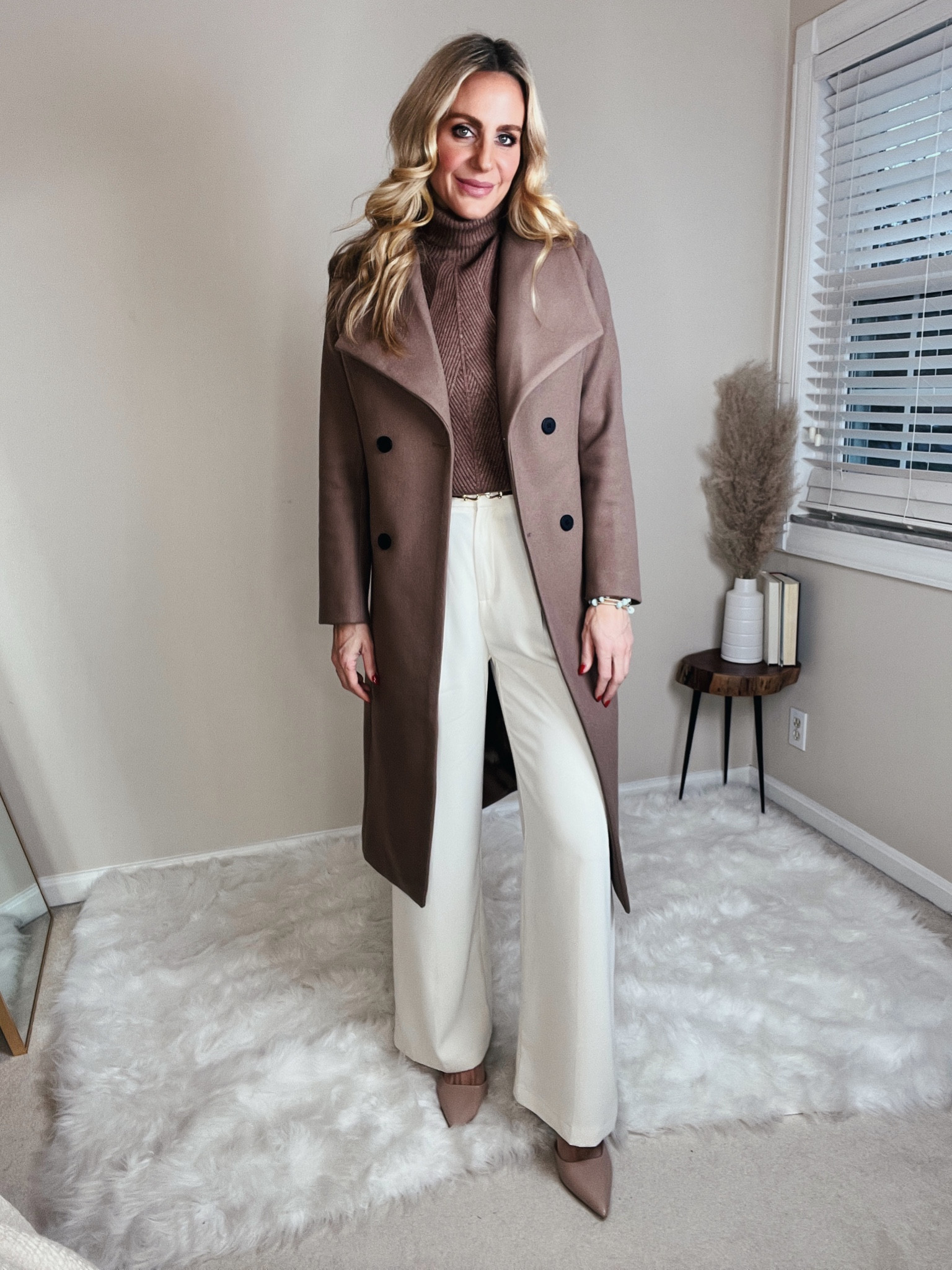 Neutral workwear. Amazon work outfit. Affordable work outfit. Affordable outerwear. Wool coat. Trenchcoat 

#LTKworkwear #LTKover40 #LTKfindsunder50