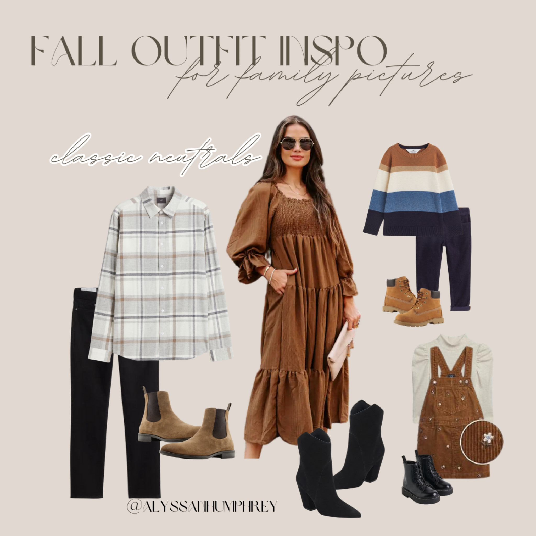 Fall fashion family looks

Woman’s dress is vici 

#LTKunder50 #LTKmens #LTKfamily