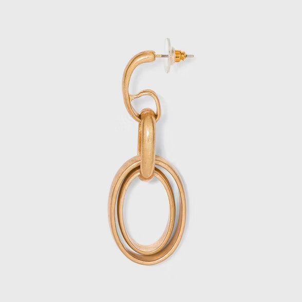 Open Oval Link Drop Earrings - Universal Thread™ | Target