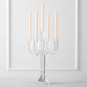 Z Gallerie Evangeline Home Decor Large Crystal Glass Candle Candelabra Centerpiece for Dining Roo... | Amazon (US)