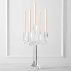 Z Gallerie Evangeline Home Decor Large Crystal Glass Candle Candelabra Centerpiece for Dining Roo... | Amazon (US)