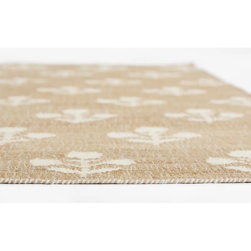 Geometric Handmade Handwoven Area Rug in Natural | Wayfair North America