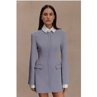 Gretchen Suiting Mini Dress - Grey I MESHKI I Size XXS | MESHKI US