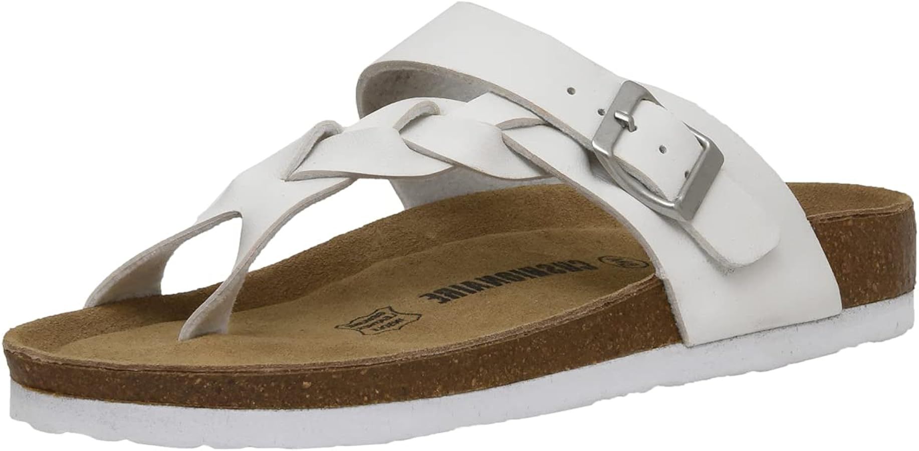 CUSHIONAIRE Women's Libby Cork footbed Sandal with +Comfort and Wide Widths Available, | Amazon (US)