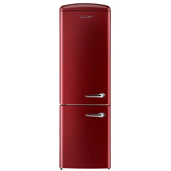 Retro 24" Bottom Freezer Refrigerator 12 cu. ft. Energy Star Refrigerator | Wayfair North America