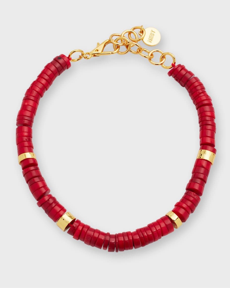 Faceted Red Coral Strand Necklace | Neiman Marcus