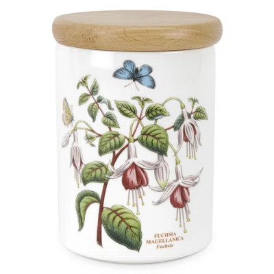 Portmeirion Botanic Garden 5.5" Airtight Canister Fuchsia | Wayfair North America