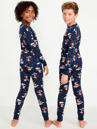 Gender-Neutral Graphic Snug-Fit Pajama Set for Kids | Old Navy (US)