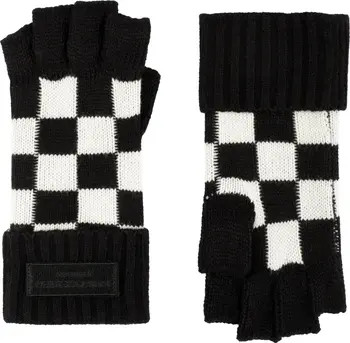 Kurt Geiger London Check Fingerless Gloves | Nordstrom | Nordstrom