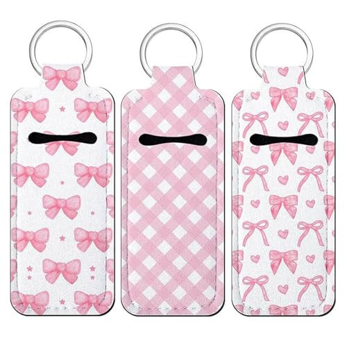 Fadayunn Chapstick Holder Key Chain Lip Balm Holder Keychain Cute Chapstick Holder Keychain Potable Chapstick Holders with Clip Lip gloss Organizer for LipGloss Lipstick Gift Women Girl | Amazon (US)