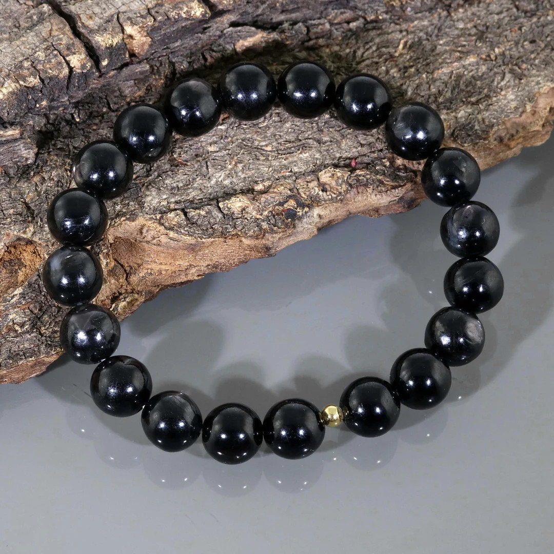Hypersthene Beads Bracelet Crystal Jewelry 10MM Smooth Round - Etsy | Etsy (US)