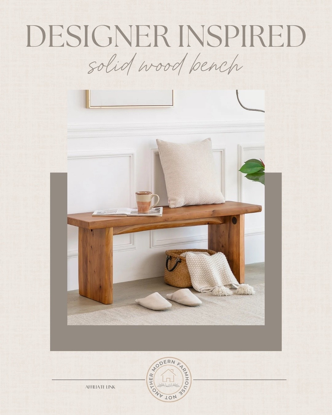 Designer inspired solid wood bench

Affordable find, home decor, designer inspired, Wayfair home, entryway, bedroom

#LTKSaleAlert #LTKHome