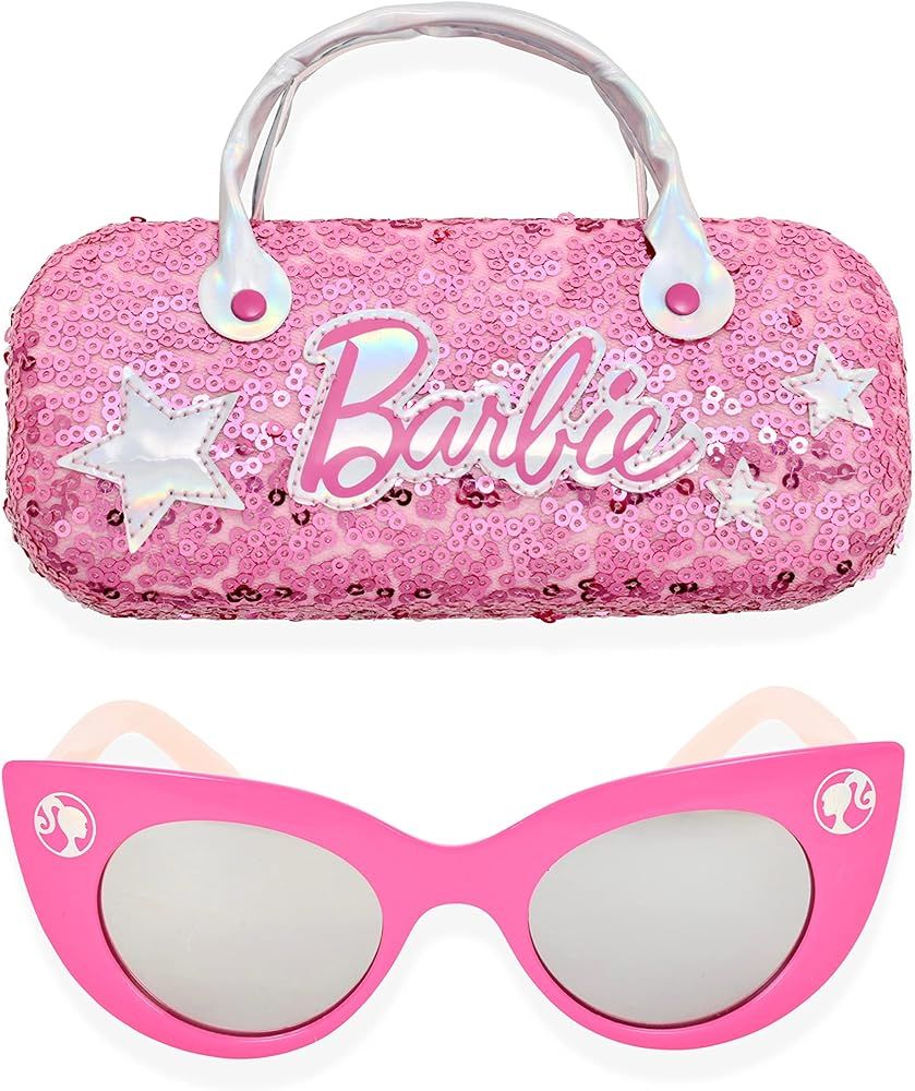 Barbie Girl's Cat Eye Sunglasses and Handled Hard Case Set | Amazon (US)