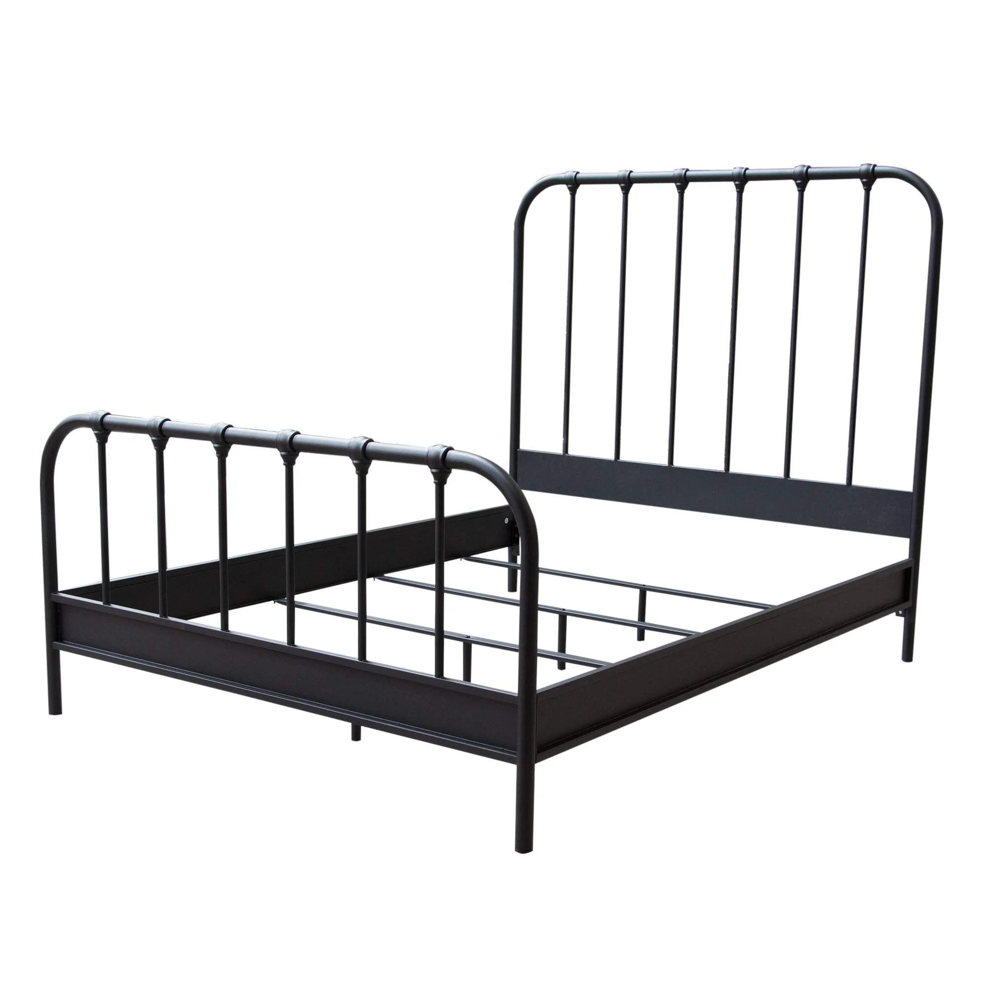 Mateo Rust Brown Powder Coat Metal Queen Bed by Diamond Sofa | Walmart (US)