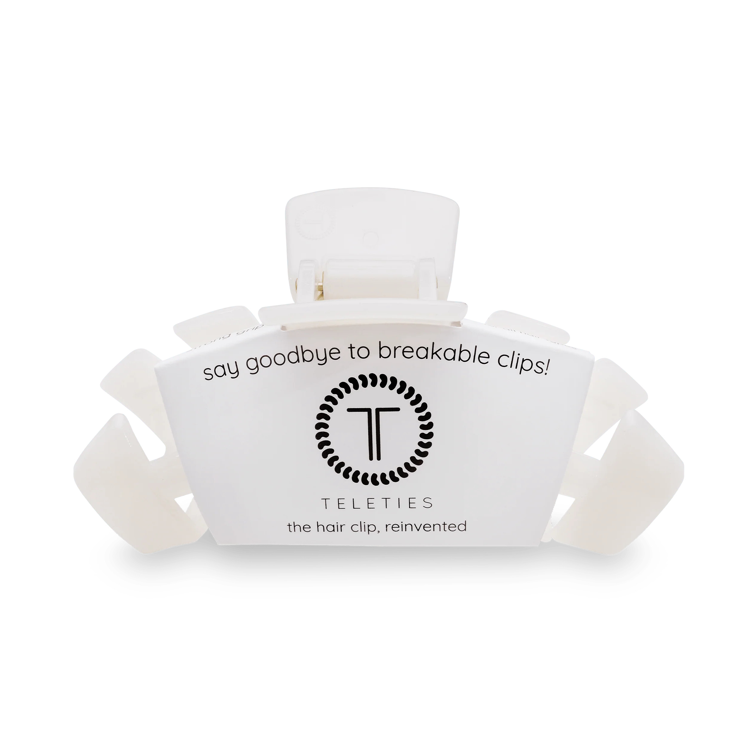 Classic Coconut White Large Claw Clip | TELETIES