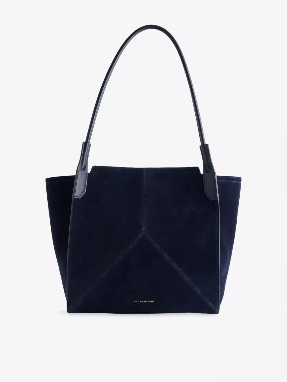 Foil-Print Logo Soft Leather-Suede Tote Bag | Selfridges
