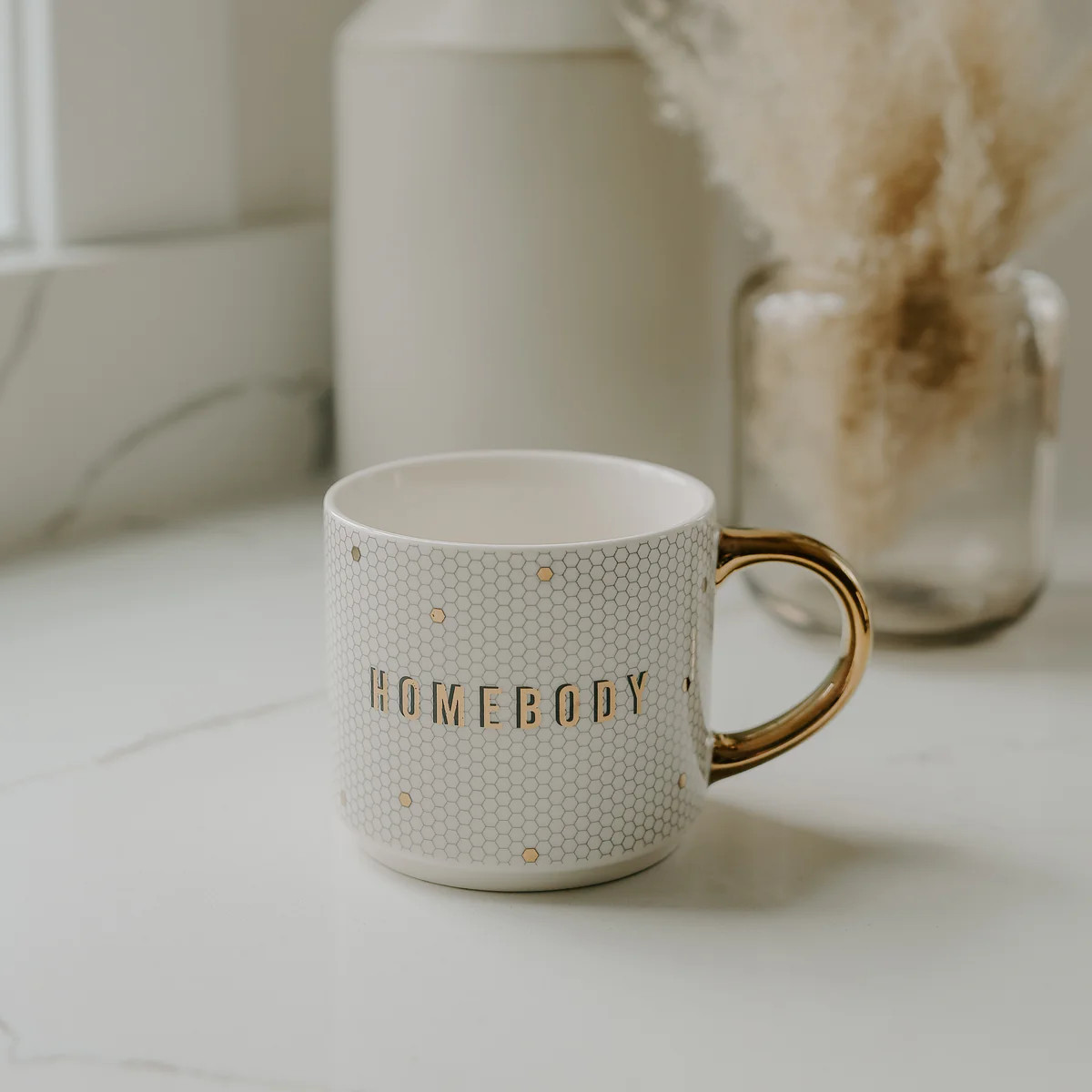 Homebody Gold Tile Coffee Mug - 17 oz | Abandoned Cakes