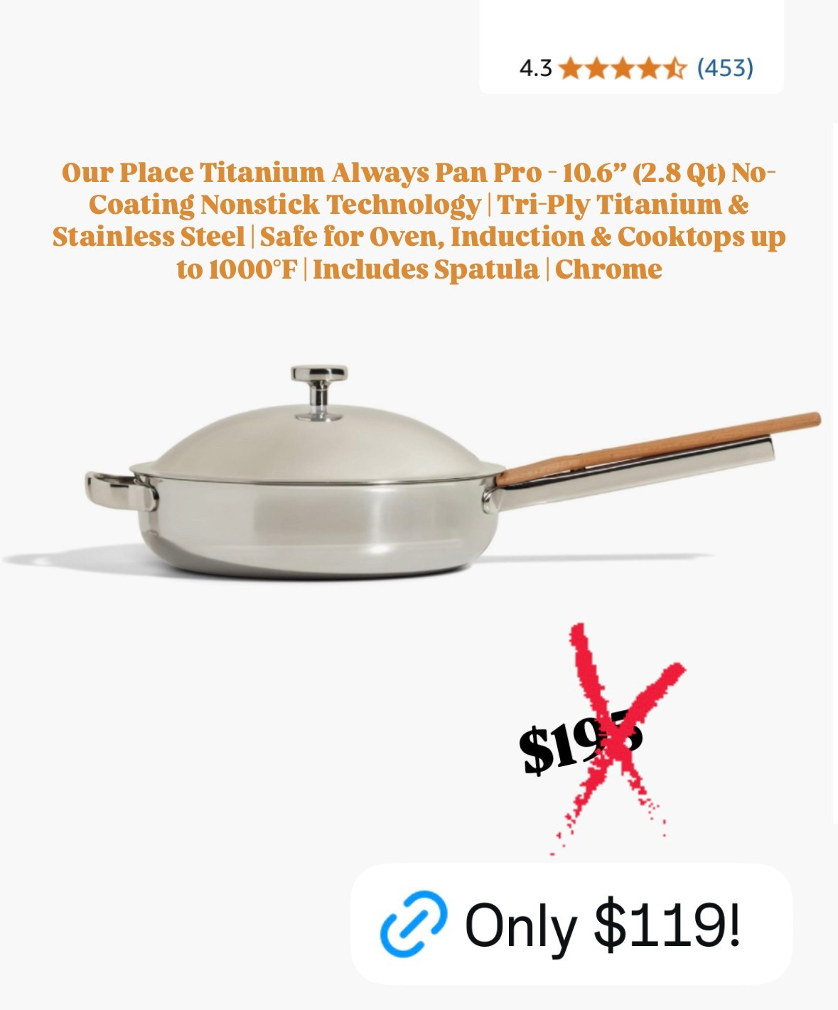 My favorite non toxic pan is on sale! 