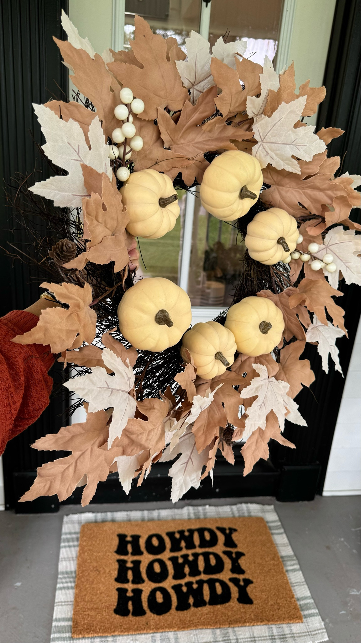 Fall pumpkin wreath 
Howdy front door may
Entry rug under $10
Fall home decor
Cowboy boots-go up if between sizes 
I’m wearing size 7
Thermal shirt size M

#fall #home #porch #halloween #laurabeverlin


#LTKHome #LTKFindsUnder50 #LTKSaleAlert