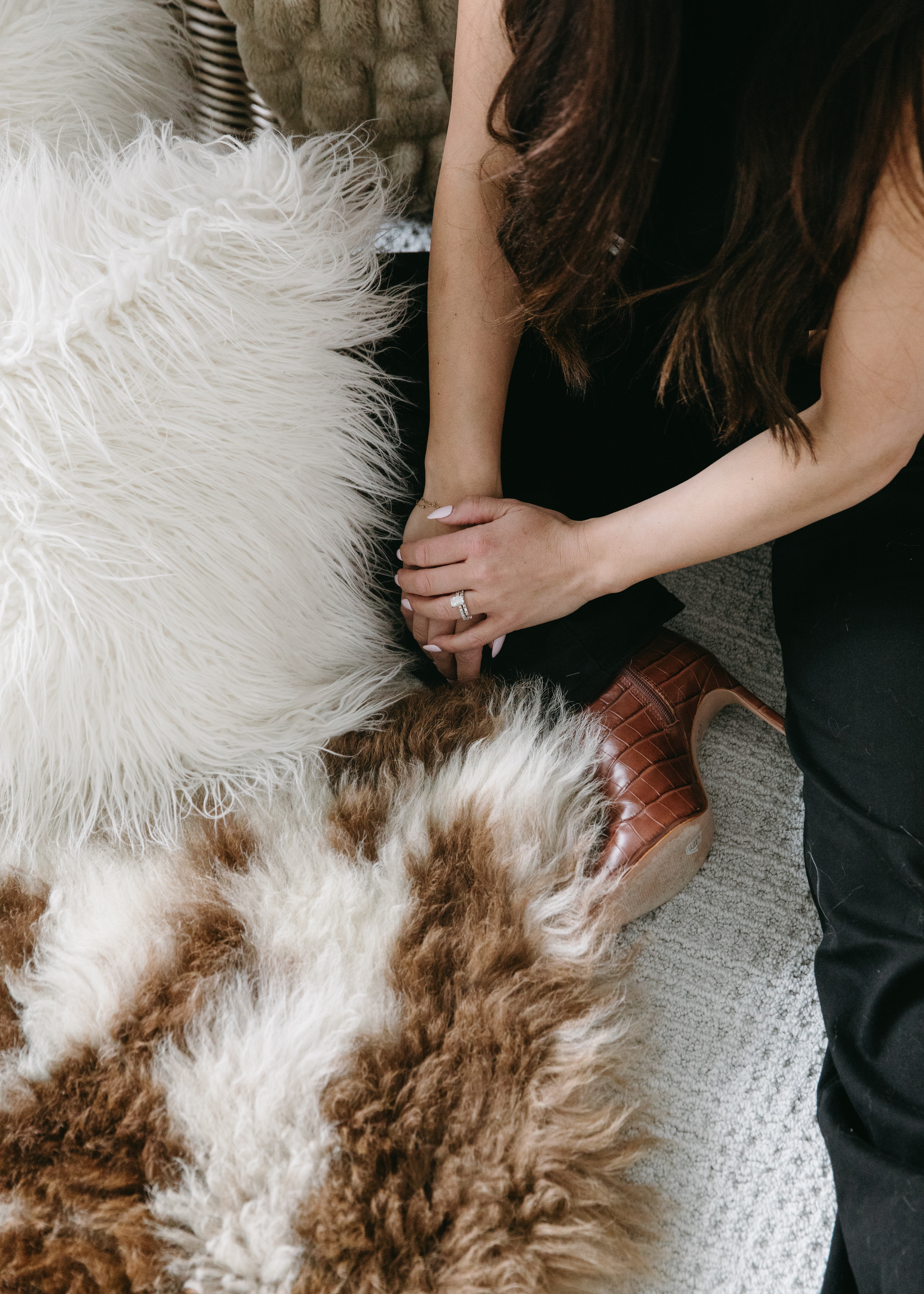 A moment for all the cozy texture. These are the Mongolian Faux Fur pillows from Pottery Barn. Linking similar sheepskin rugs. 

 #LTKSeasonal #LTKHome