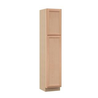 Recessed Panel 18 in. W x 24 in. D x 90 in. H Assembled Pantry Kitchen Cabinet in Unfinished | The Home Depot