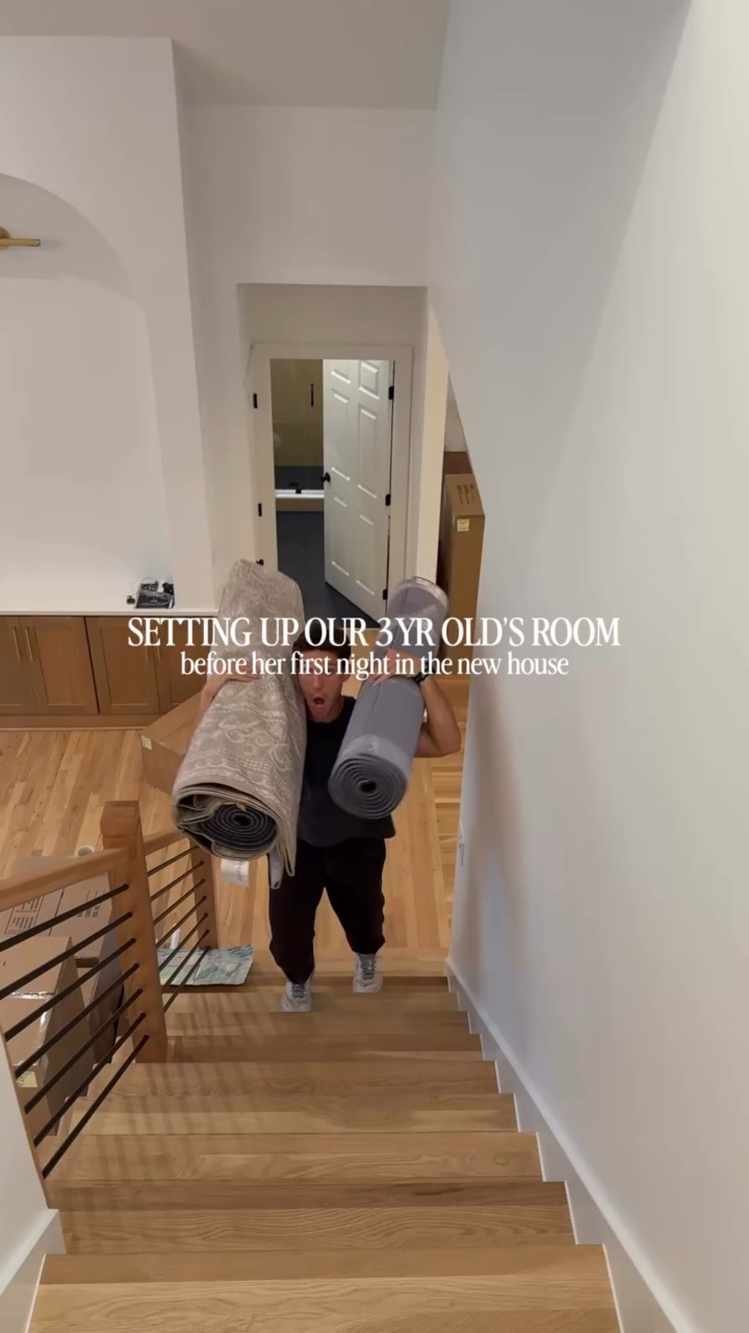 The biggest & best piece of advice that other moms gave me when it came to moving with littles was to set their room up as MUCH as possible before their first night! 

This was incredible advice for the transition because our daughter felt right at home right away and was of course super excited for her new dress up dresses too😉💕