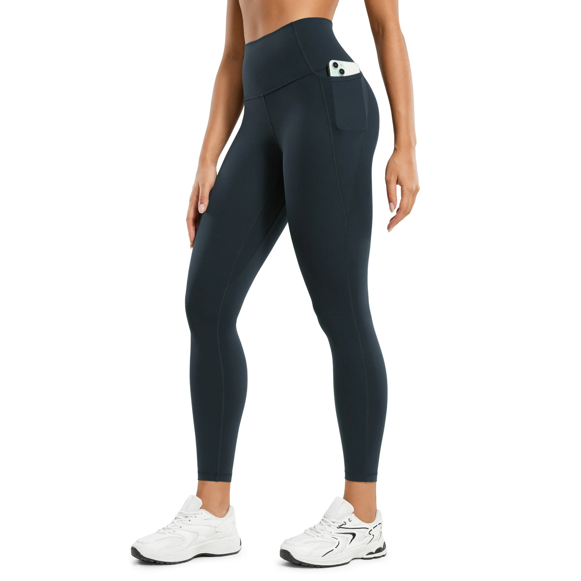 CRZ YOGA Womens Butterluxe Workout Leggings 25 Inches High Waisted Gym Yoga Pants with Pockets | Walmart (US)